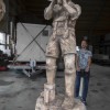 Igor Loskutow  Kunst mit Kettensäge, Schnitzerei, Skulptur: Holzskulptur_Musiker_Kunst_mit_Kettensaege036