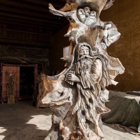 Skulptur Fruehling Loskutow